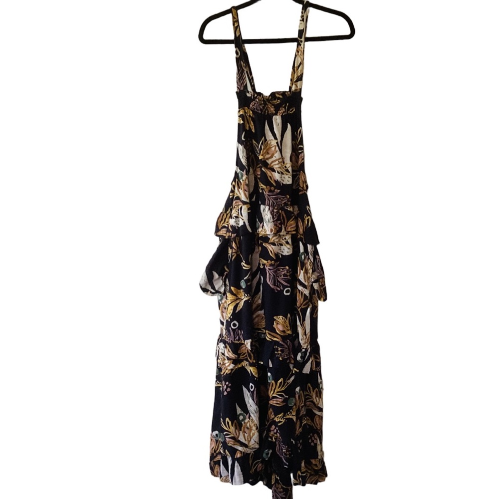 Free People Anita Maxi Dress XS Black Multiprint Woven Cotton Style OB985386 - Picture 3 of 7